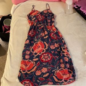 Coral grey and red XS GAP dress cute!! Rare